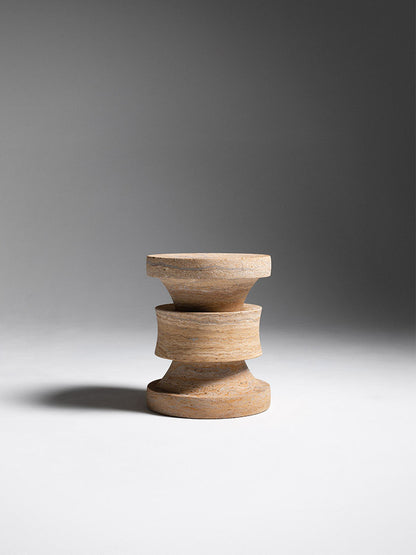 Barth Stool in Travertine